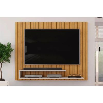 Painel Home p/ TV até 55 Pol Ripe 134x108cm Cedro/Bali - DJ Móveis