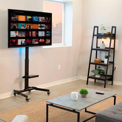Suporte Pedestal Para Tv 32 A 70 Com Rodízios Sr150 Vinik
