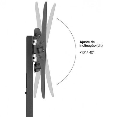Suporte Pedestal Para Tv 32 A 70 Com Rodízios Sr150 Vinik