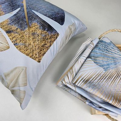 Kit 4 Capas De Almofadas Decorativa Folhas Classic