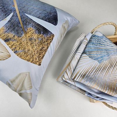 Kit 4 Capas De Almofadas Decorativa Folhas Classic
