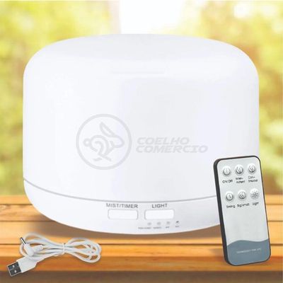 Aromatizador Umidificador Eletrônico Luz De Led Rgb 300ml 2