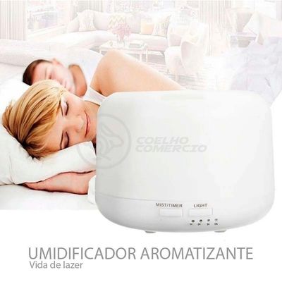 Aromatizador Umidificador Eletrônico Luz De Led Rgb 300ml 2