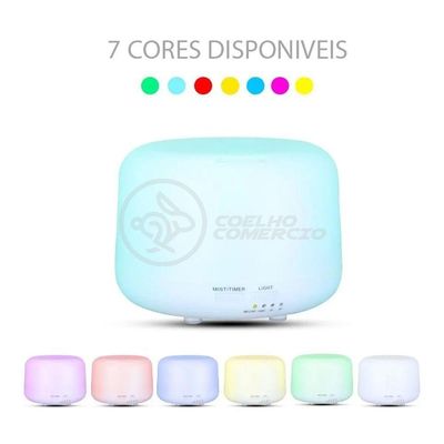 Aromatizador Umidificador Eletrônico Luz De Led Rgb 300ml 2