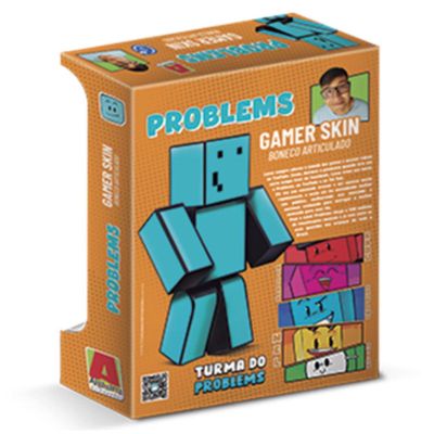 Boneco Gamer Turma do Problems 25cm Algazarra