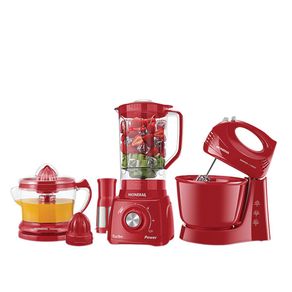 Kit Liquidificador Batedeira Espremedor Mondial Especial KT105 Vermelho 127V Menor preço em Kit Liquidificador Batedeira Espremedor Mondial Especial KT105 Vermelho 127V