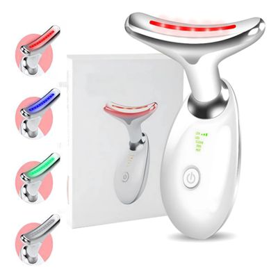 Aparelho Facial Multifuncional LED com Vibração e Aquecimento – Tecnologia Premium para Cuidados Diários