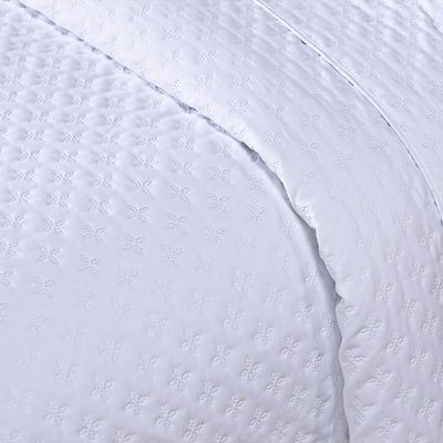 Cobre Leito Solteiro Milão Dupla Face Micropercal 200 Fios 2 Peças - Branco
