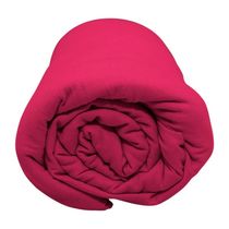 Lençol Com Elástico Casal Portallar Malha 100% Algodão Liso Linha Casa Vermelho Fita