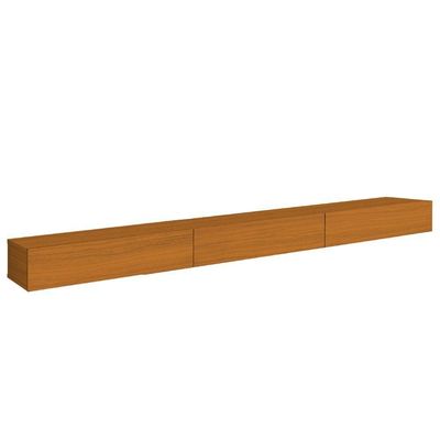 Rack Suspenso Para Painel Ou Tv Até 75 Polegadas 3 Portas 2,00m Egeo Edn Madeirado