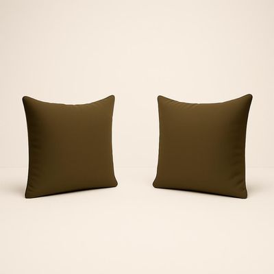 Kit 2 Almofadas 42cm Fofinhas Suede Sala Ou Quarto Balaqui Marrom