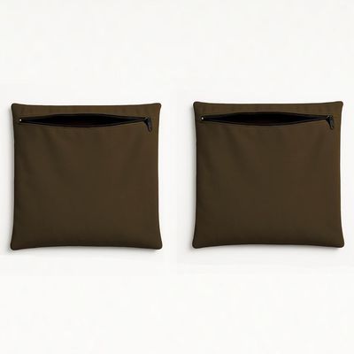 Kit 2 Capas De Almofada Decorativa 42cm Sala Quarto Balaqui Marrom