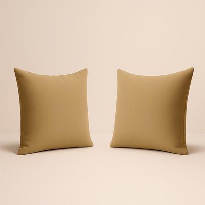 Kit 2 Almofadas Suede Decorativa 42cm Sala Quarto Escritório Capuccino