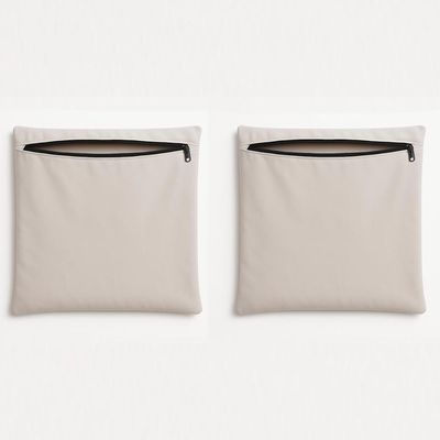 Kit 2 Capas De Almofada Decorativa 42cm Sala Quarto Balaqui Bege