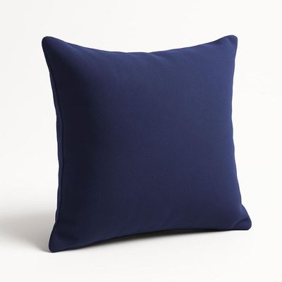 Kit 2 Almofada 42cm Decorativa Suede Fofinha Sofá E Cadeira Azul Marinho