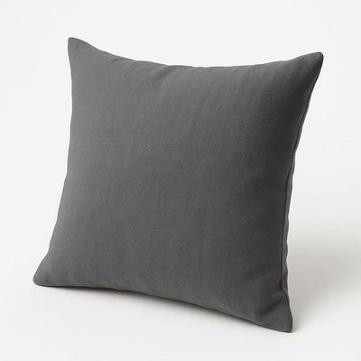 Almofada 42cm Decorativa Suede Fofinha Para Sofá E Cadeira Cinza