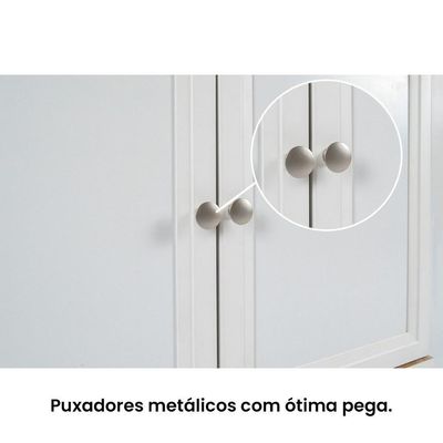 Aparador Buffet Ditália 2 Gavetas 2 Portas 2 Unidades R-629 Branco