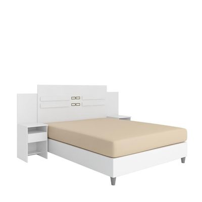 Conjunto Cabeceira E Guarda Roupa Casal Ferrara Branco