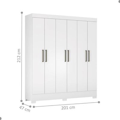 Conjunto Quarto De Casal Completo Ferrara Branco