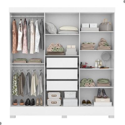 Conjunto Quarto De Casal Completo Ferrara Branco
