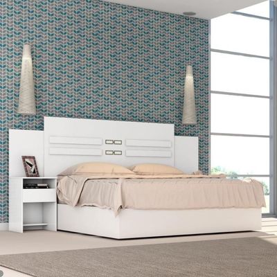 Conjunto Quarto De Casal Completo Ferrara Branco