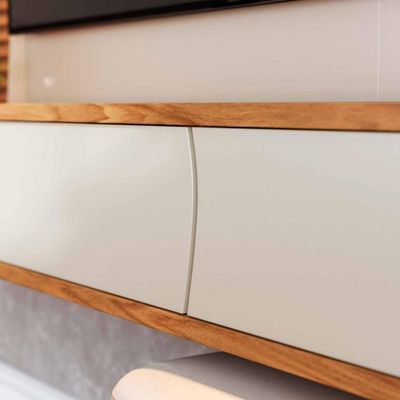 Home Suspenso Sauipe Para Tv 65 Polegadas Off White Freijo