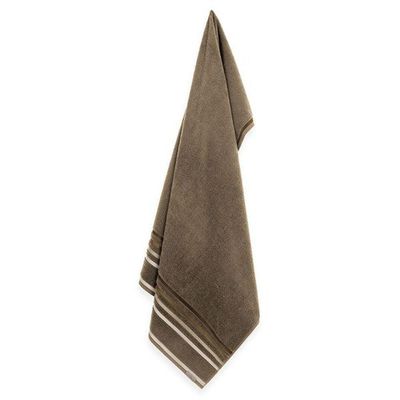 Toalha De Banho Lumina Fio Penteado Max Karsten Gris/greige