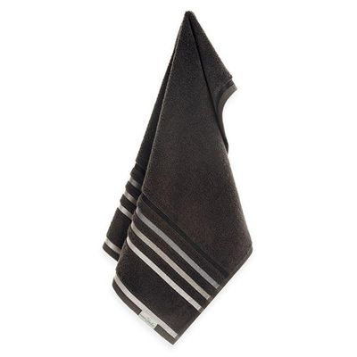 Toalha De Rosto Lumina Fio Penteado Max Karsten Carbono/cinza