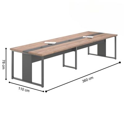 Mesa De Reunião Para Escritório Tokyo Noce Preto