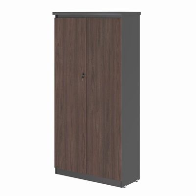 Mesa 1200 Com Armario 2 Portas Alpha Freijo Preto