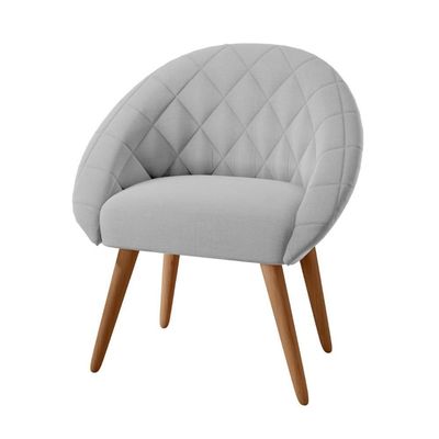 Poltrona Decorativa Maricá Linha Cinza