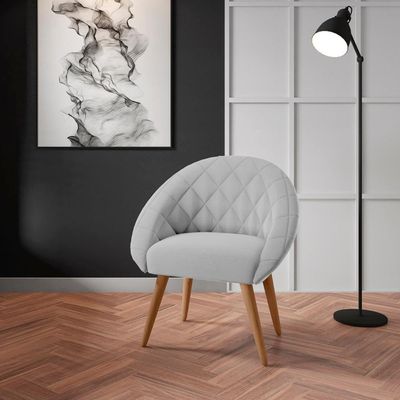 Poltrona Decorativa Maricá Linha Cinza