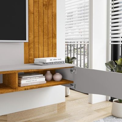 Painel Tv 65 Polegadas Litoral Naturalle Off-white