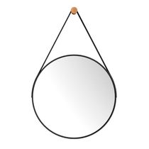Espelho Orvalho 80 Cm Com Alça Preto