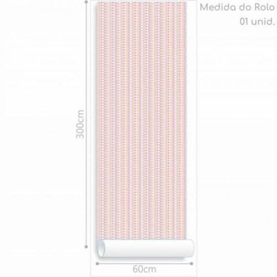 Papel De Parede Infantil Geometrico Menina
