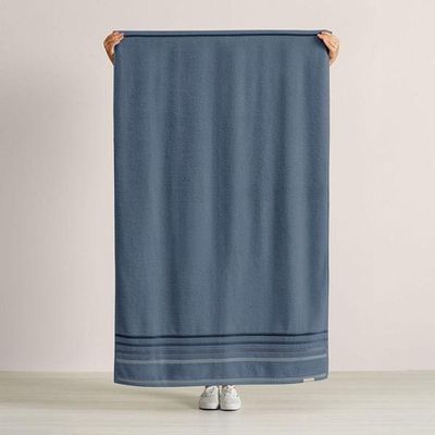 Toalha Banhão Lumina Fio Penteado Max Karsten Sereno/azul