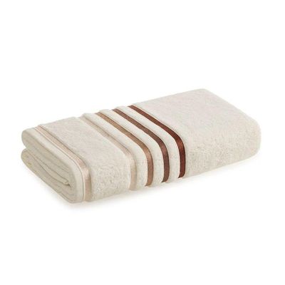 Toalha Banhão Lumina Fio Penteado Max Karsten Ivory/ferrugem