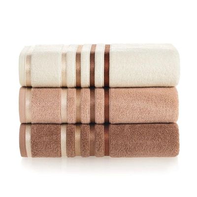 Toalha Banhão Lumina Fio Penteado Max Karsten Ivory/ferrugem