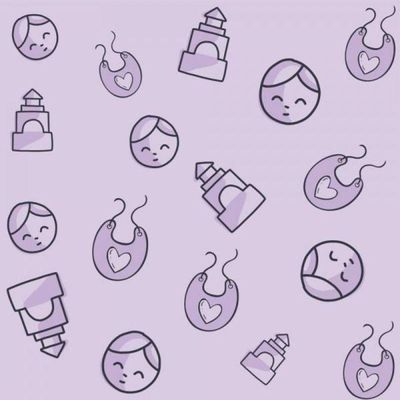 Papel De Parede Infantil Baby Rosa