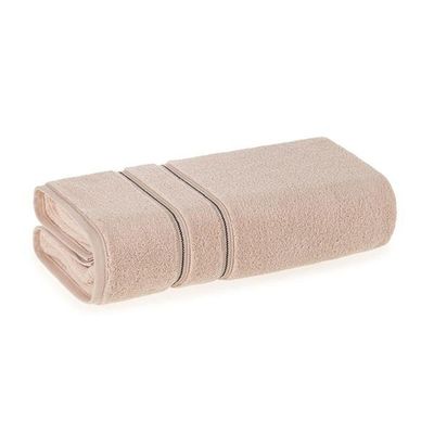 Toalha De Banho Fio Zero Twist 100% Algodão Plaza Rosé/preto