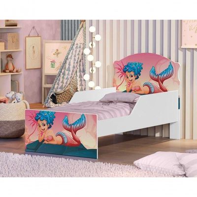 Mini Cama Sereia Nas Pedras Com Colchão