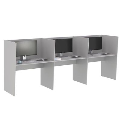 Guiche Office 3 Lugares Irlanda Cinza