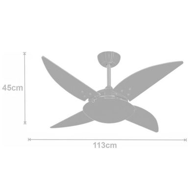 Ventilador De Teto Volare Quad Branco 110V