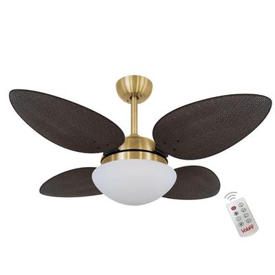 Ventilador Volare P Palmae Tabaco 110V E Controle Remoto