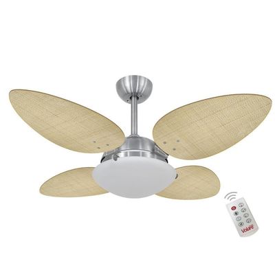 Ventilador Volare P Palmae Natural 110V E Controle Remoto