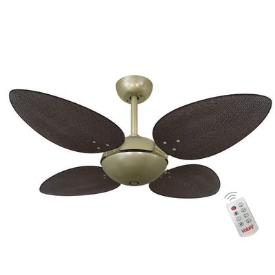Ventilador Volare Off P Palmae Tabaco 220V E Controle Remoto