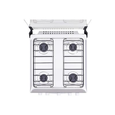 Fogão De Piso Atlas 4 Bocas Coliseum Plus Mesa Inox Branco Bivolt