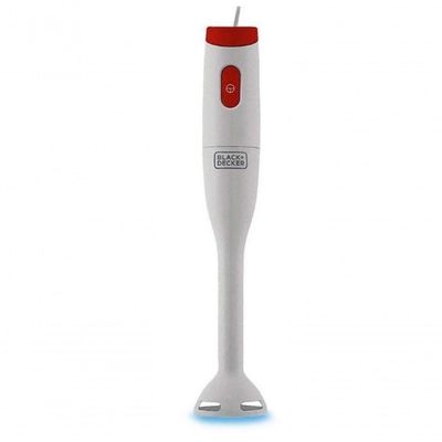 Mixer Vertical Black Decker 250w - Branco-vermelho Com Copo Dosador 110V
