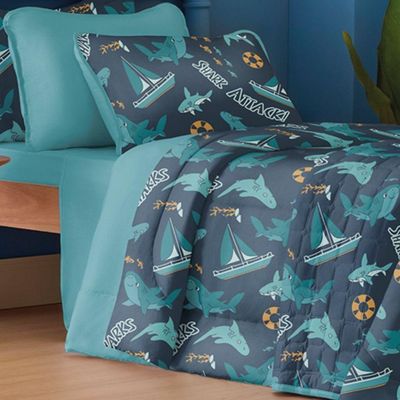Fronha Avulsa Lisa Atantix Kids 100% Algodão 50x70cm Azul Celeste