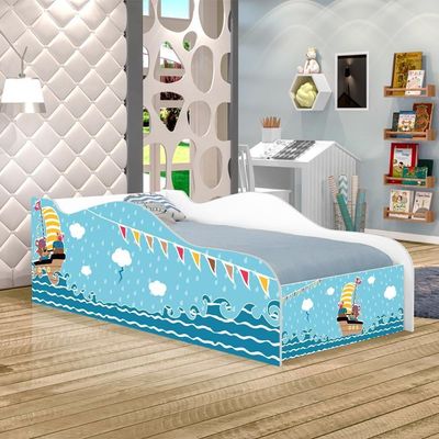 Cama Carro Fun Adesivada Ursinhos Solteiro
